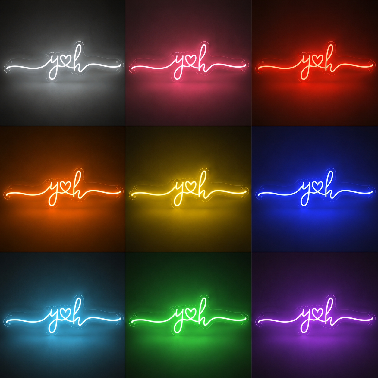 Be Kind Room Decor Sign LED Neon Sign - 05 Color Grid