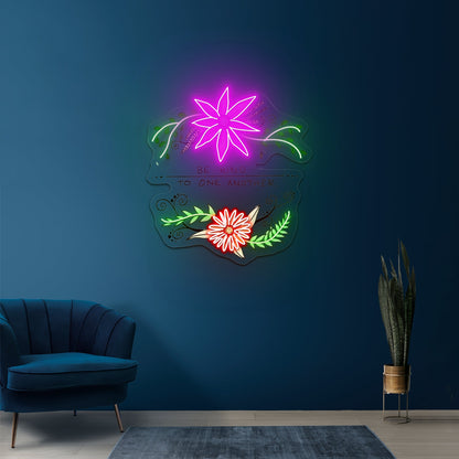 Be Kind To One Another Floral Faith Neon Signs For Bar Neon Signs - Shineneon
