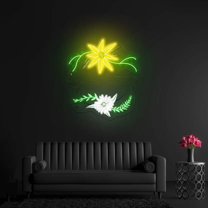 Be Kind To One Another Floral Faith Neon Signs For Bar Neon Signs - Shineneon