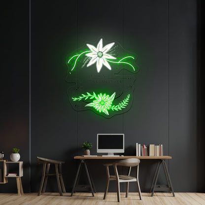 Be Kind To One Another Floral Faith Neon Signs For Bar Neon Signs - Shineneon