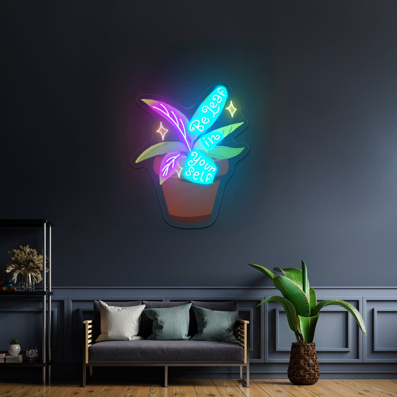 Be Leaf In Yourself Neon Signs For Bedroom