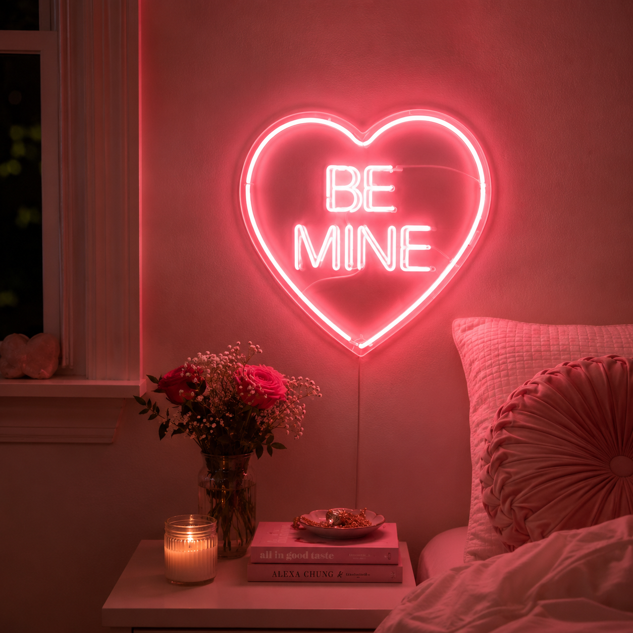 Be Mine LED Neon Sign Wall Neon Sign - 03 Real Lifestyle Scene