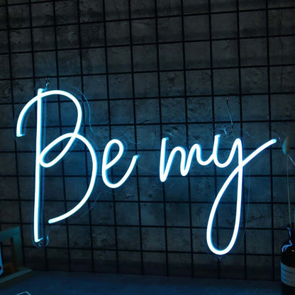 Be My Blue Led Neon Sign - Shineneon