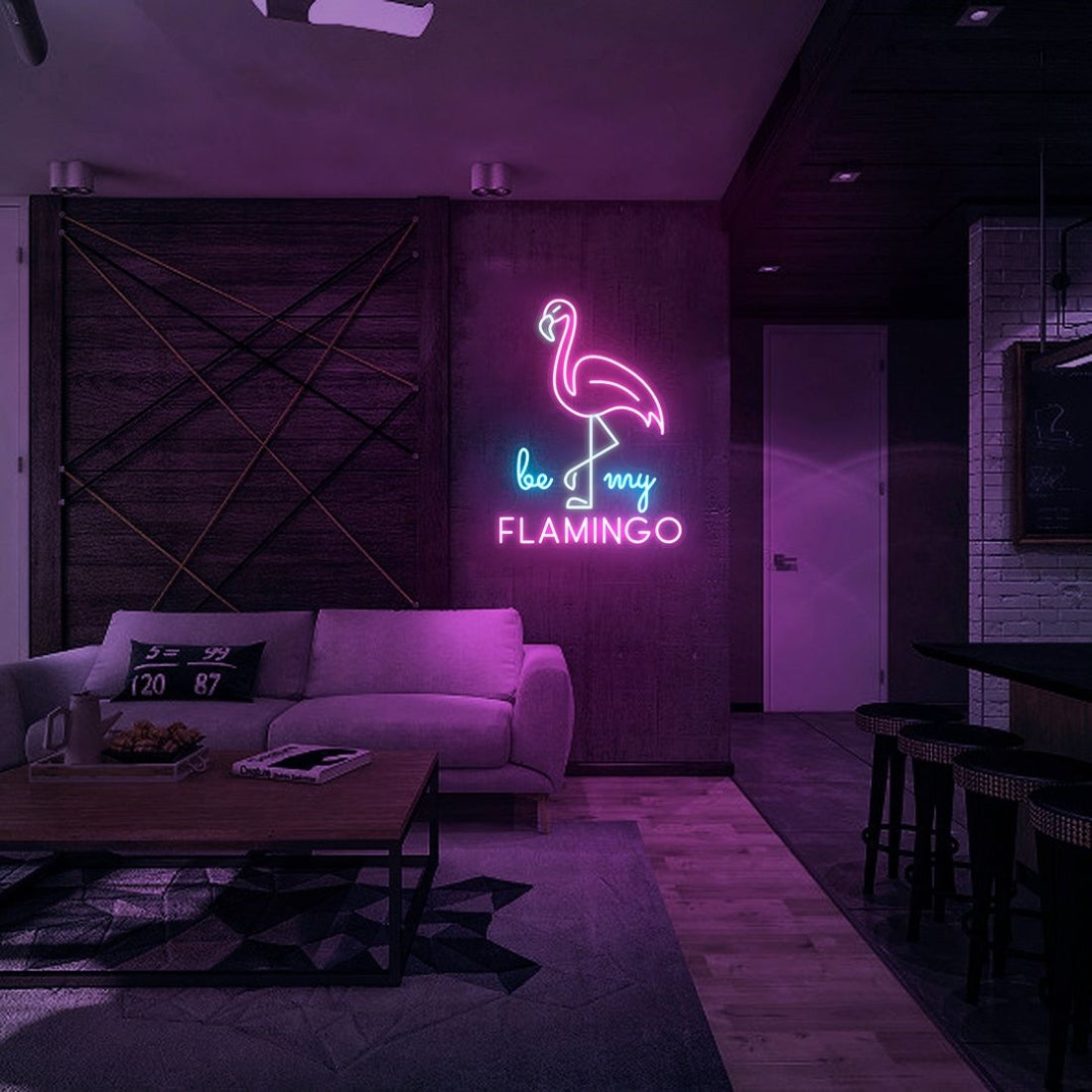 Be My Flamingo Led Sign Business Neon Sign