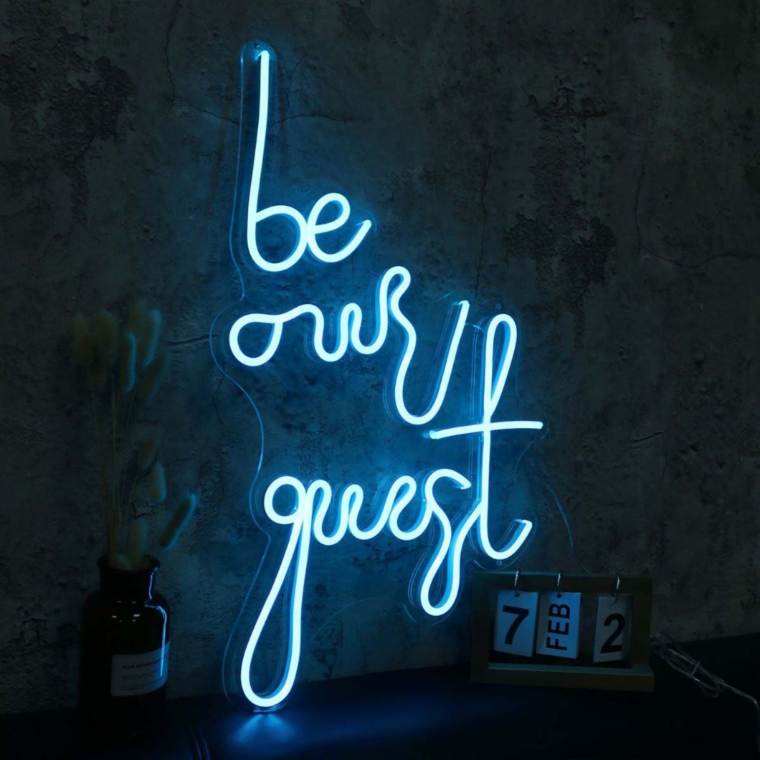 Be Our Guest Blue Led Neon Sign | Shineneon