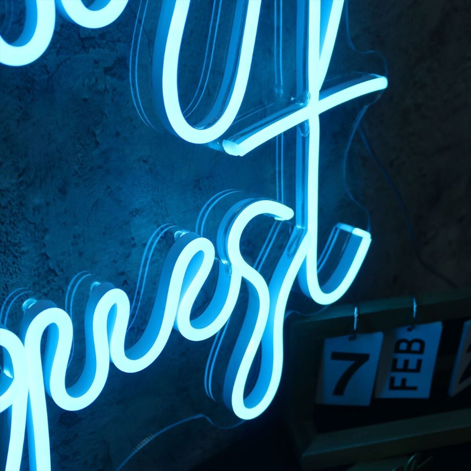 Be Our Guest Blue Led Neon Sign - Shineneon