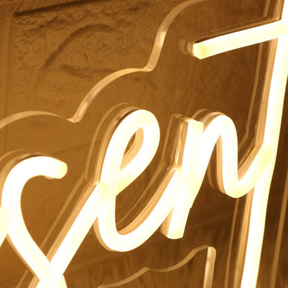 Be Present Yellow Led Neon Sign - Shineneon