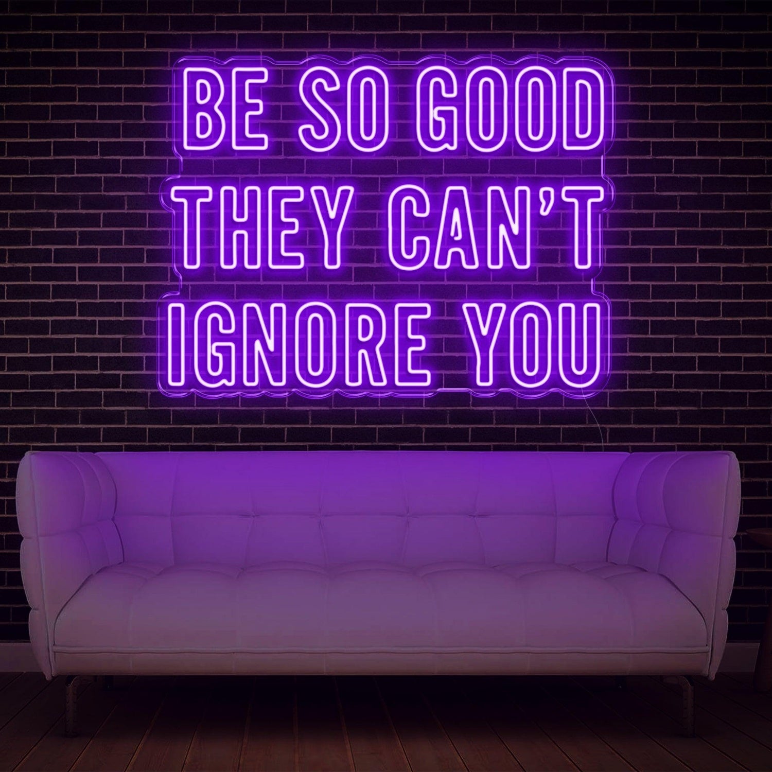 Be So Good Purple Led Neon Sign For Home Studio Decor | Shineneon