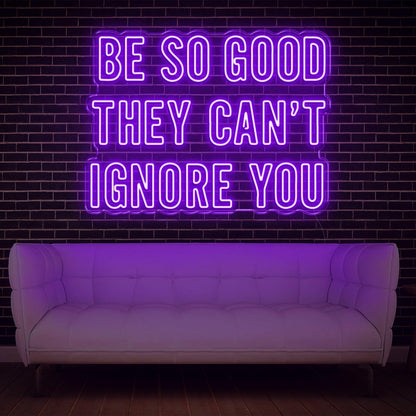 Be So Good Purple Led Neon Sign For Home Studio Decor | Shineneon
