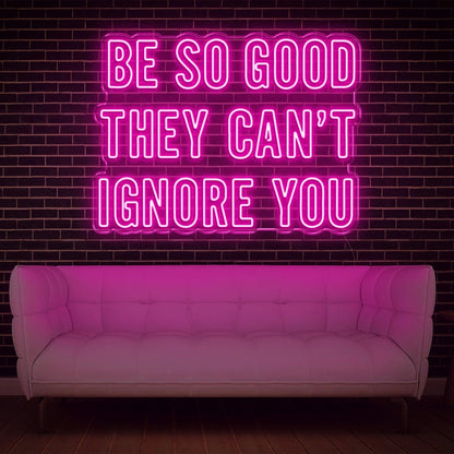 Be So Good Purple Led Neon Sign For Home Studio Decor | Shineneon