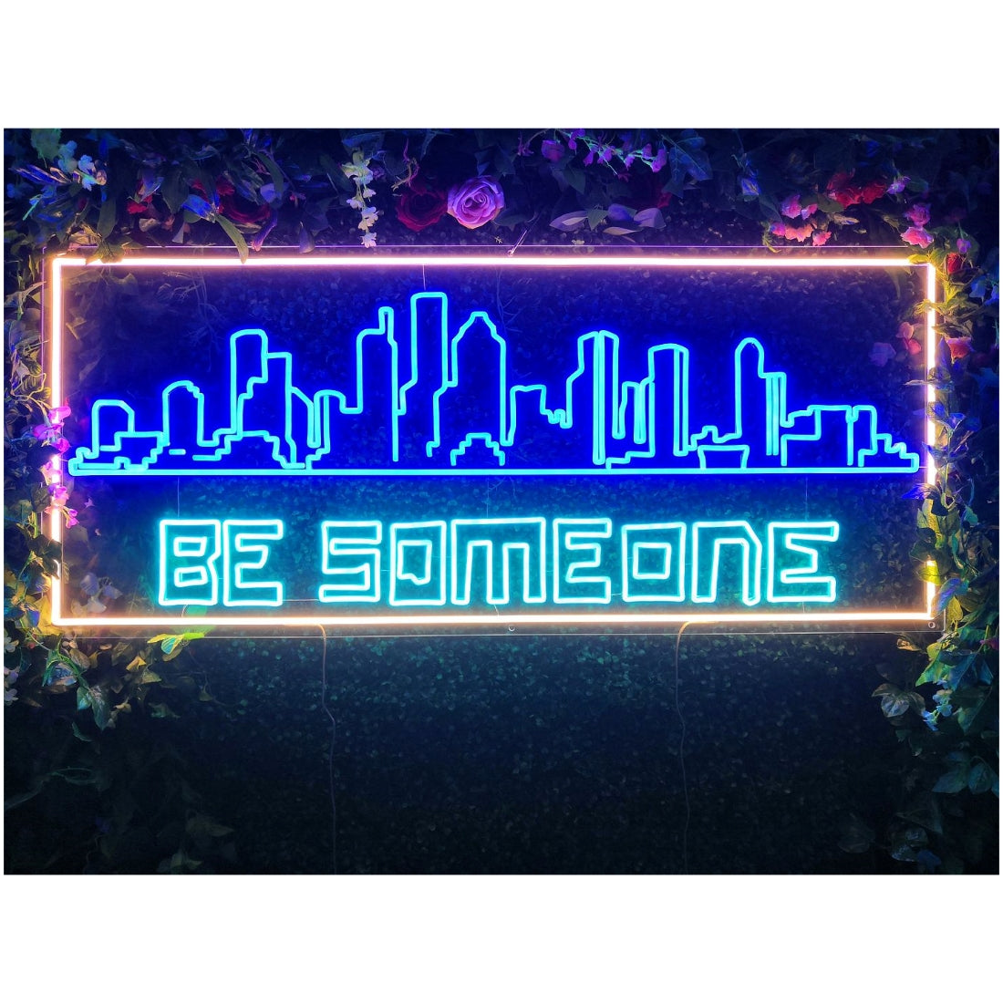 Be Someone Houston Houston Texas Skyline Led Sign Business Neon Sign