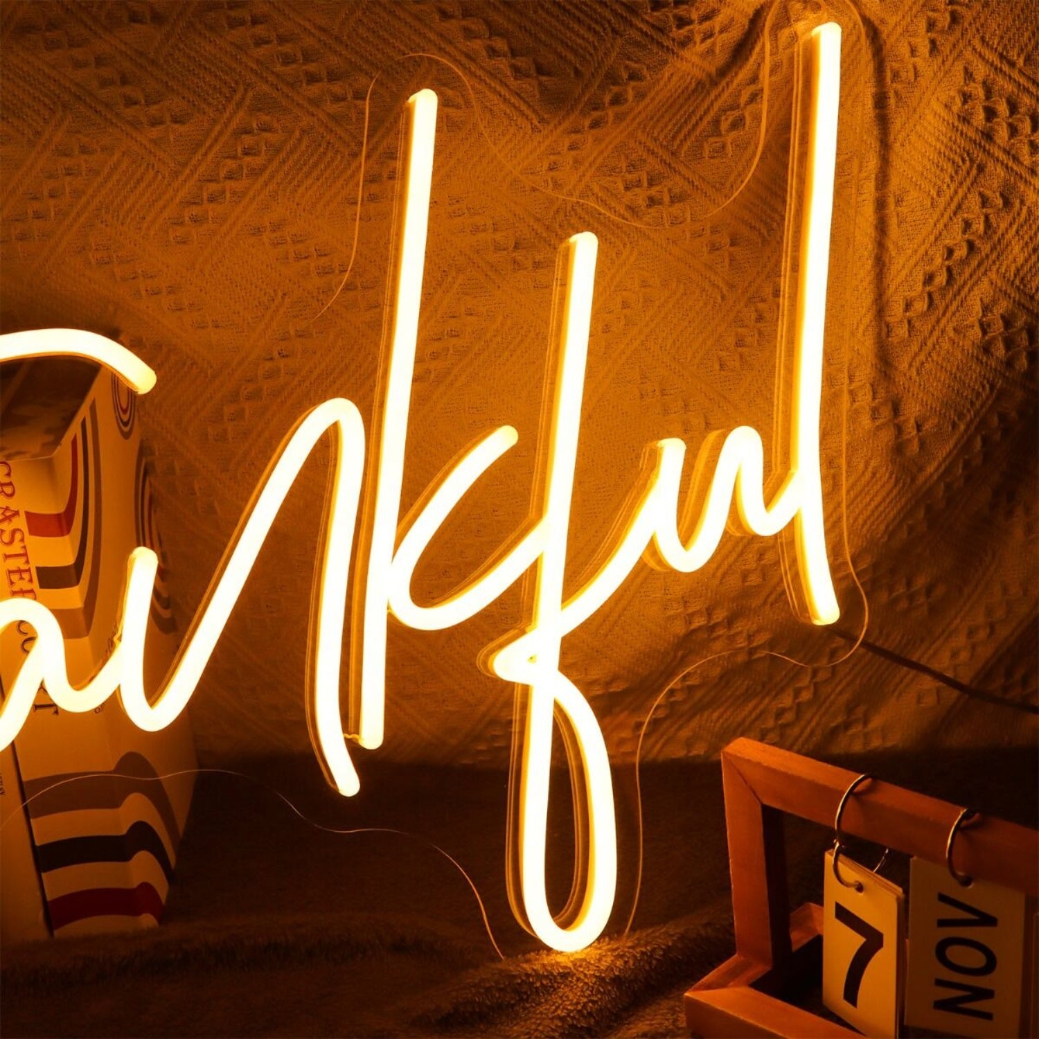 Be Thankful Neon Sign For Positive And Inspirational Spaces | Shineneon