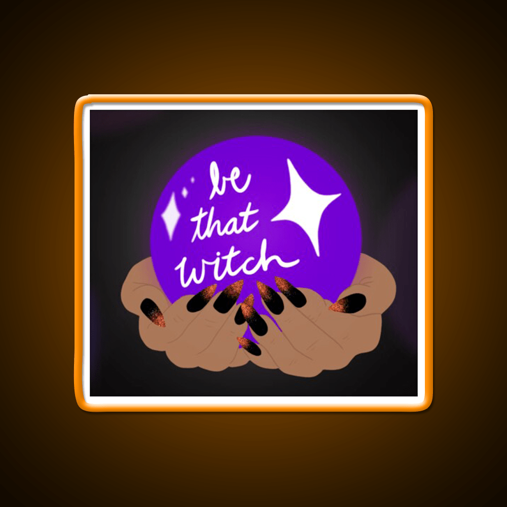 Be That Witch Nail Salon Led Neon Sign Rgb Color - Shineneon