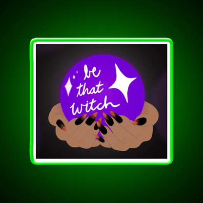 Be That Witch Nail Salon Led Neon Sign Rgb Color - Shineneon
