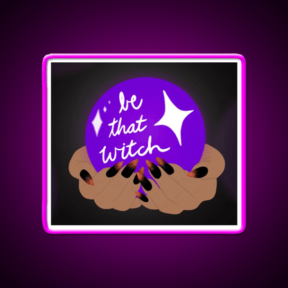 Be That Witch Nail Salon Led Neon Sign Rgb Color - Shineneon