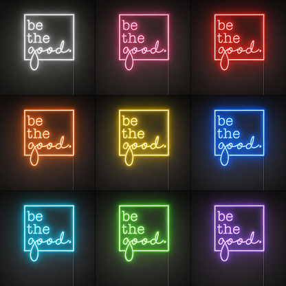Be The Good Apartment Wall Decor LED Neon Sign color grid