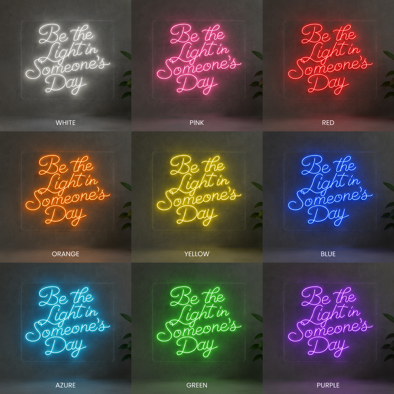 Be The LED Neon Sign - 05 Color Grid
