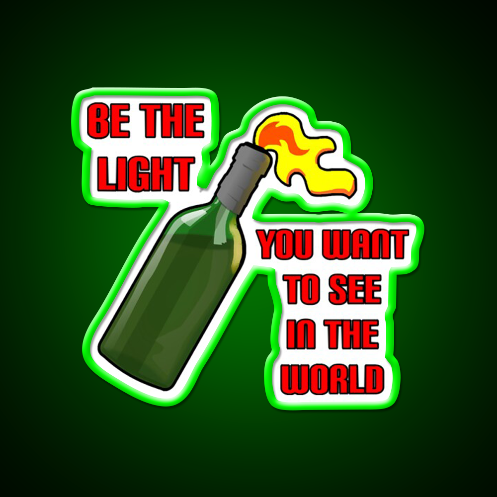 Be The Light Molotov Cocktail Bar Decor Led Neon Sign Rgb Color - LED neon sign view 8