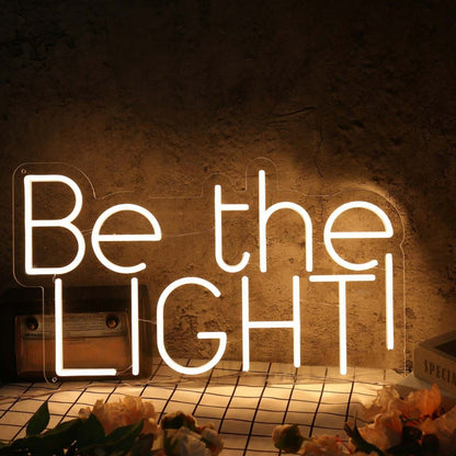 Be The Light Yellow Led Neon Sign - Shineneon