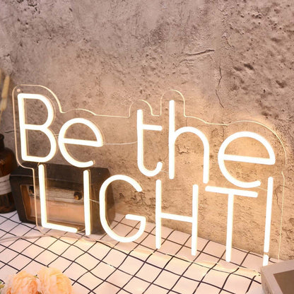 Be The Light Yellow Led Neon Sign - Shineneon