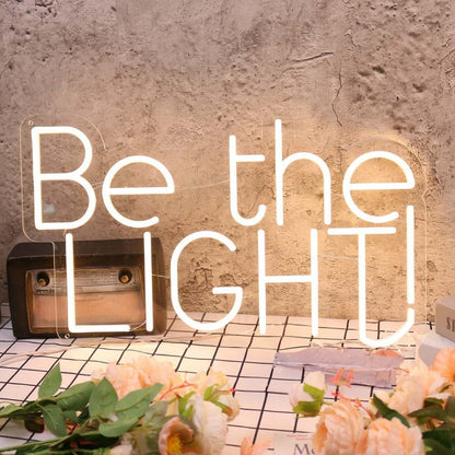 Be The Light Yellow Led Neon Sign - Shineneon