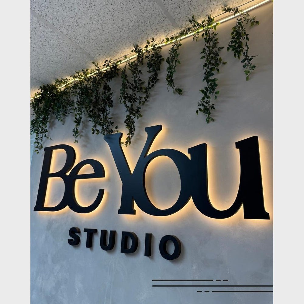 Be You Studio 3D Backlit Channel Letters Led Light Sign - Shineneon
