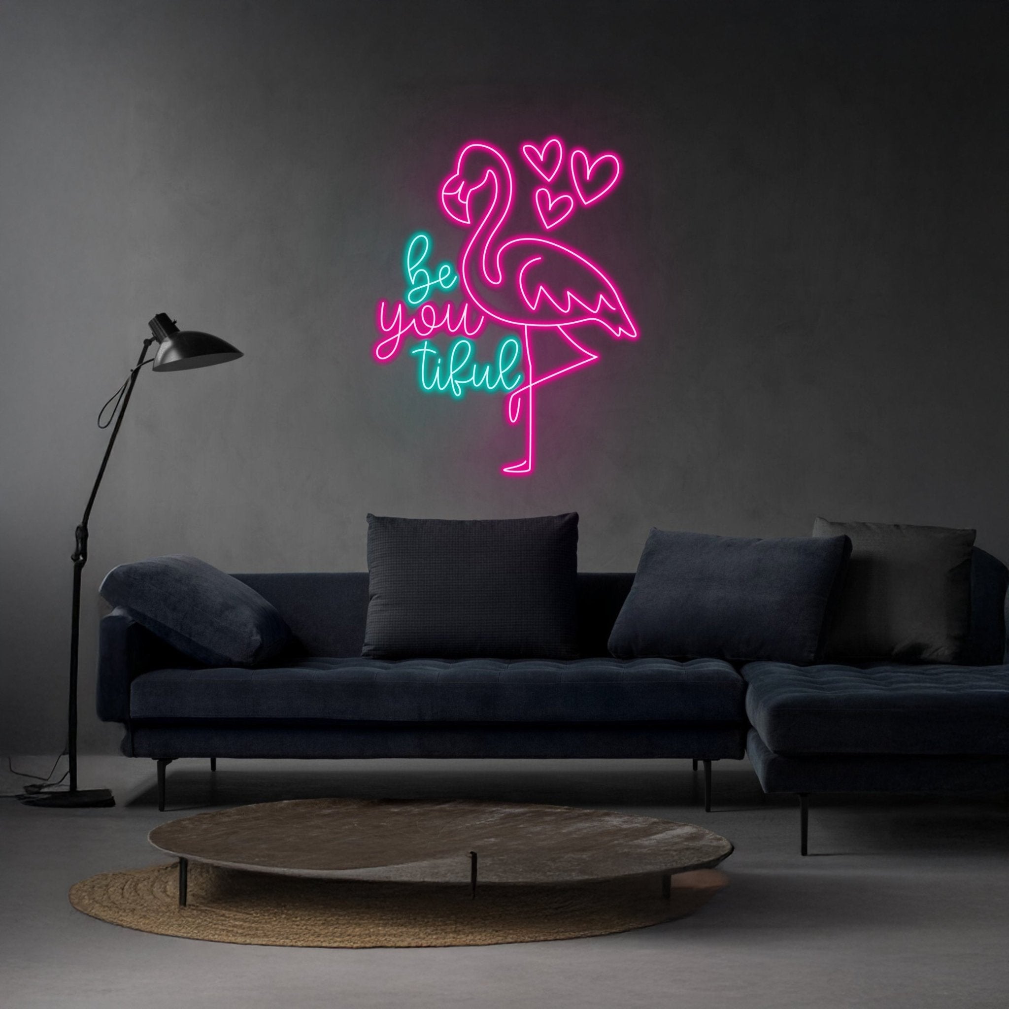 Be You Tiful Flamingo Neon Sign - Shineneon