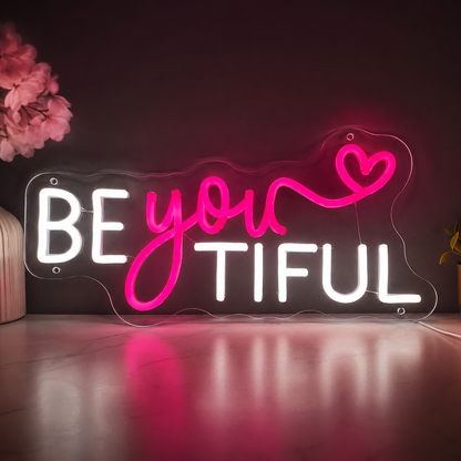 Be You Tiful LED Neon Sign - 02 High-Converting Product Image