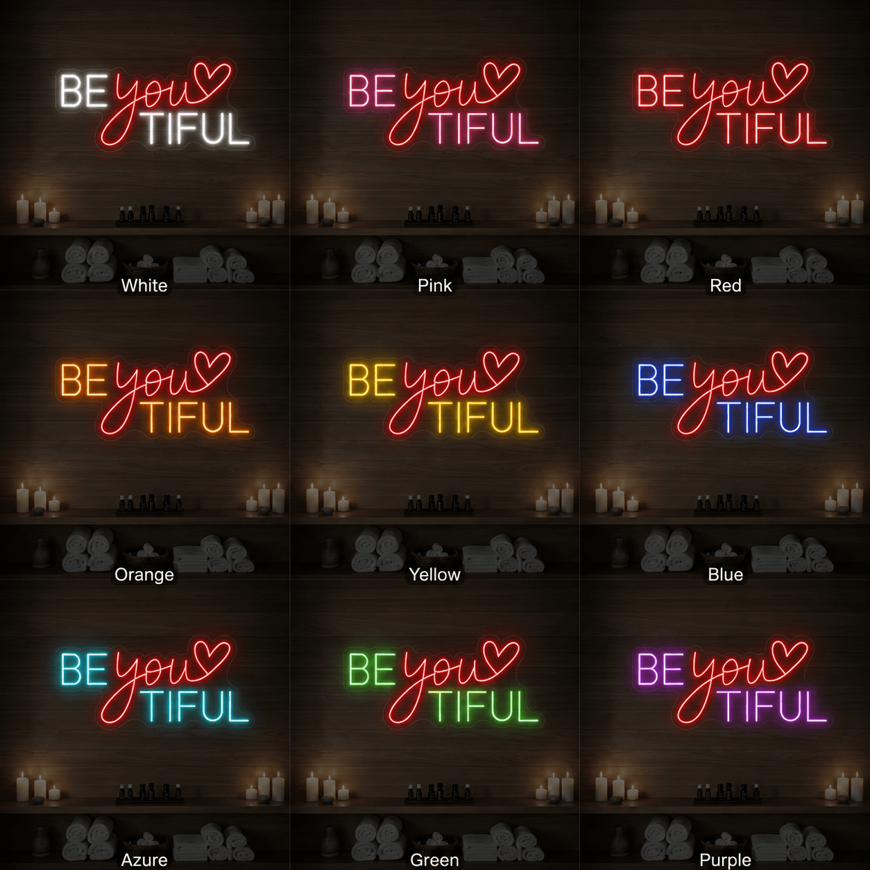 Be You Tiful LED Neon Sign Wall Decor - Shineneon