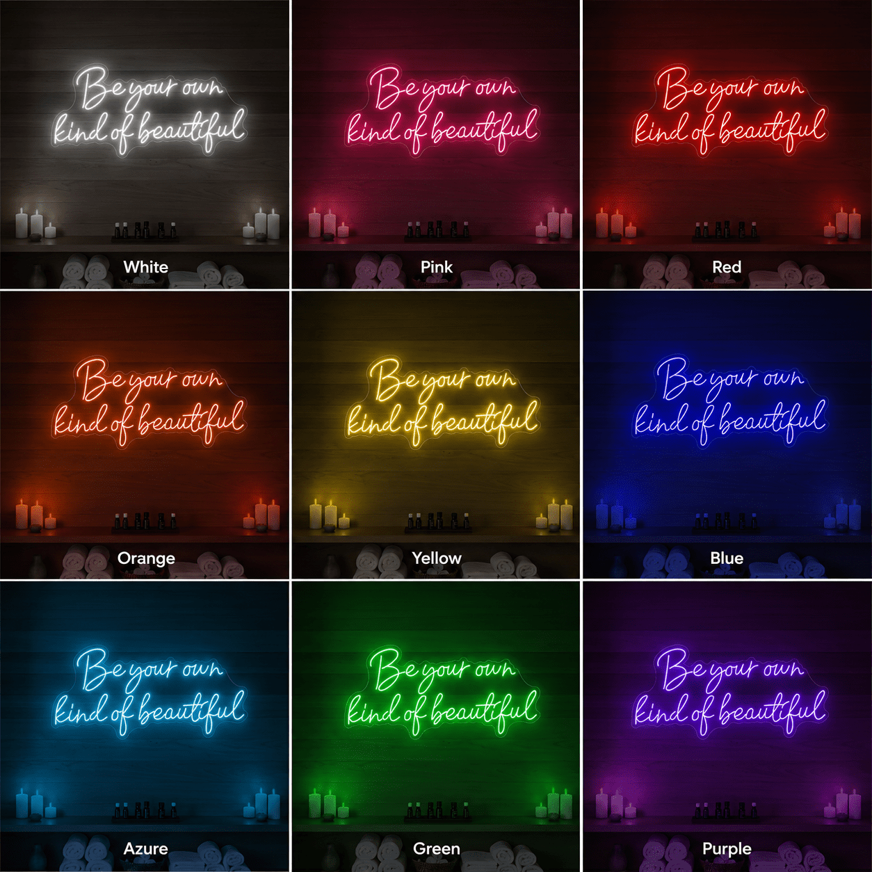Be Your Own Kind Of Beautiful LED Neon Sign Home Decor - Shineneon