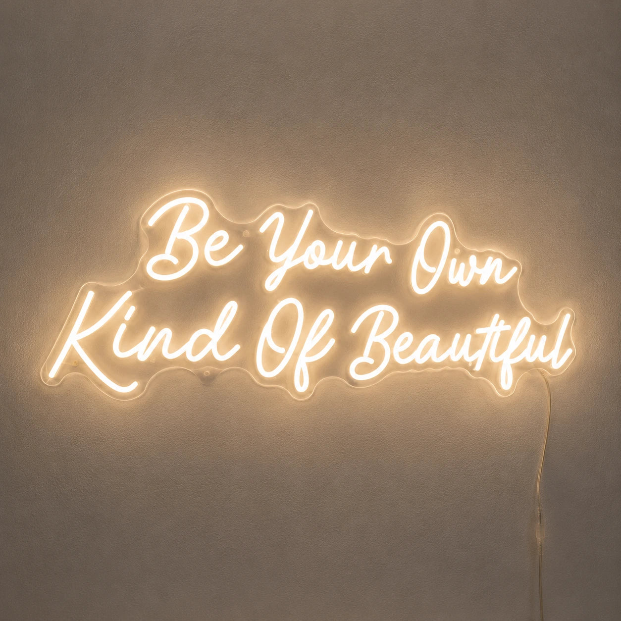 Be Your Own Kind Of Beautiful LED Neon Sign Home Decor Wall Neon Sign - 04 Size Image
