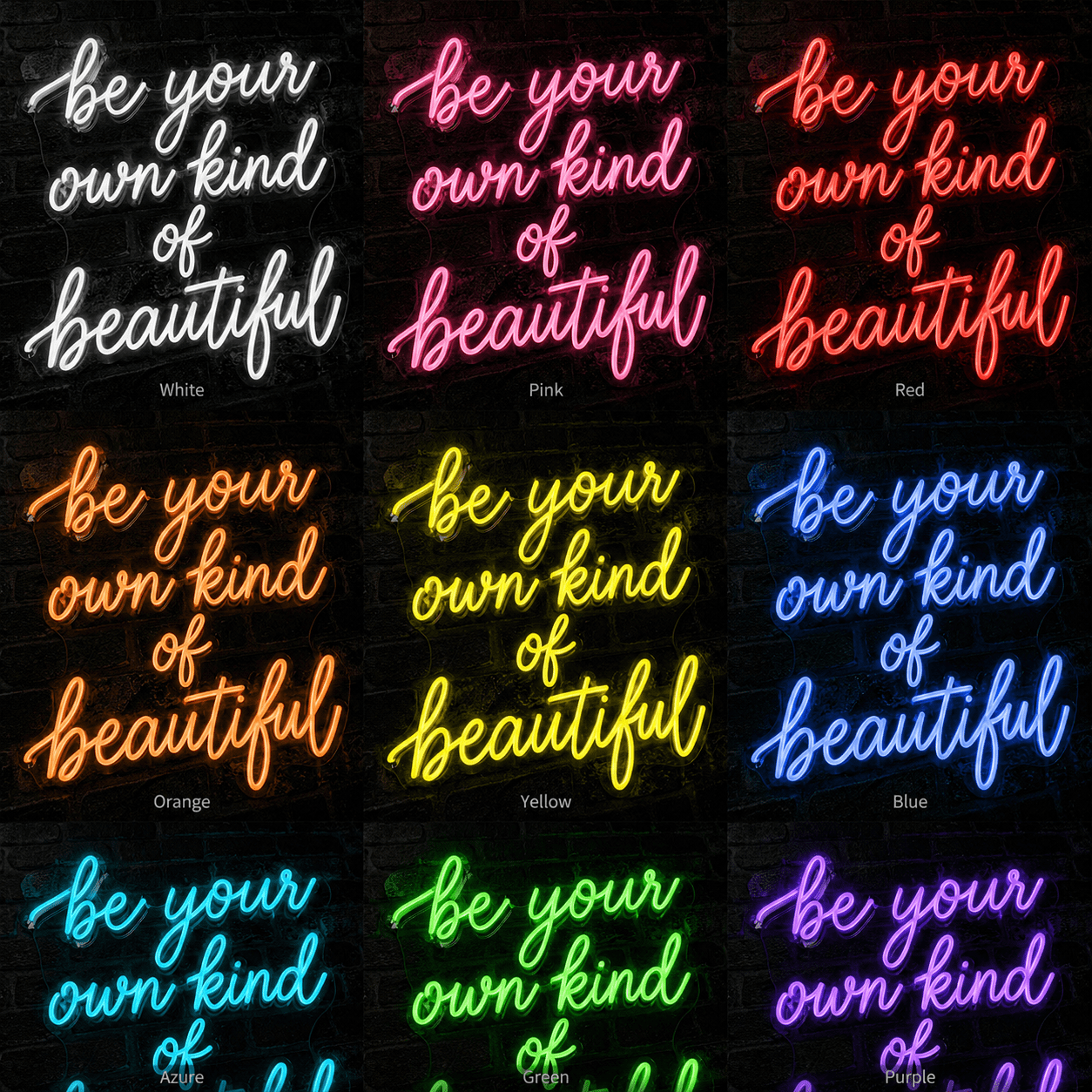 Be Your Own Kind Of Beautiful LED Neon Sign Home Wall Art Wall Neon Sign - Shineneon