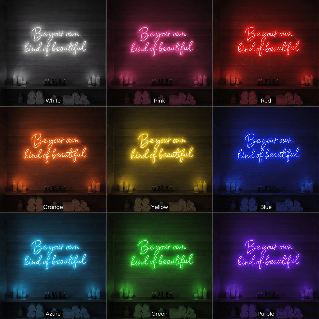 Be Your Own Kind Of Beautiful LED Neon Sign Wall Neon Sign - Shineneon