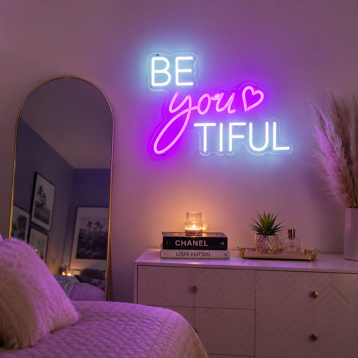 Be Your Tiful LED Neon Sign - 03 Real Lifestyle Scene