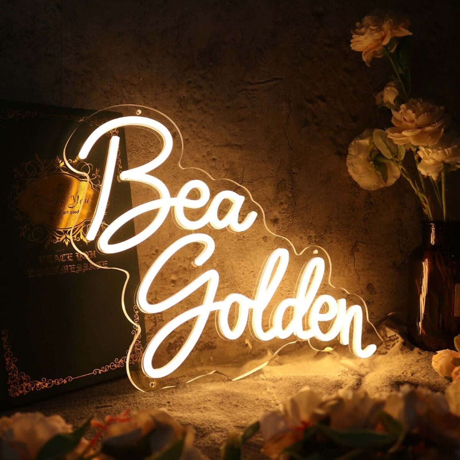 Bea Golden Yellow Led Neon Sign - Shineneon