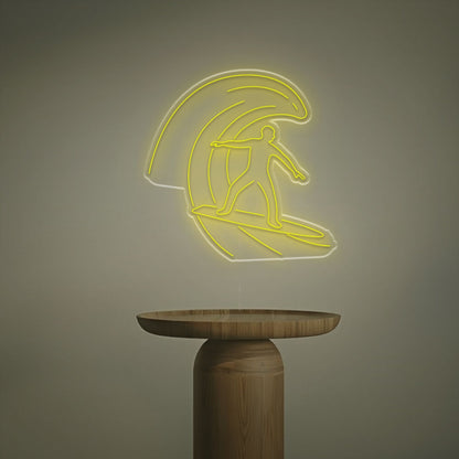 Beach Bar Or Surf Shop Ambiance With The Man Surfing Led Neon Sign | Shineneon