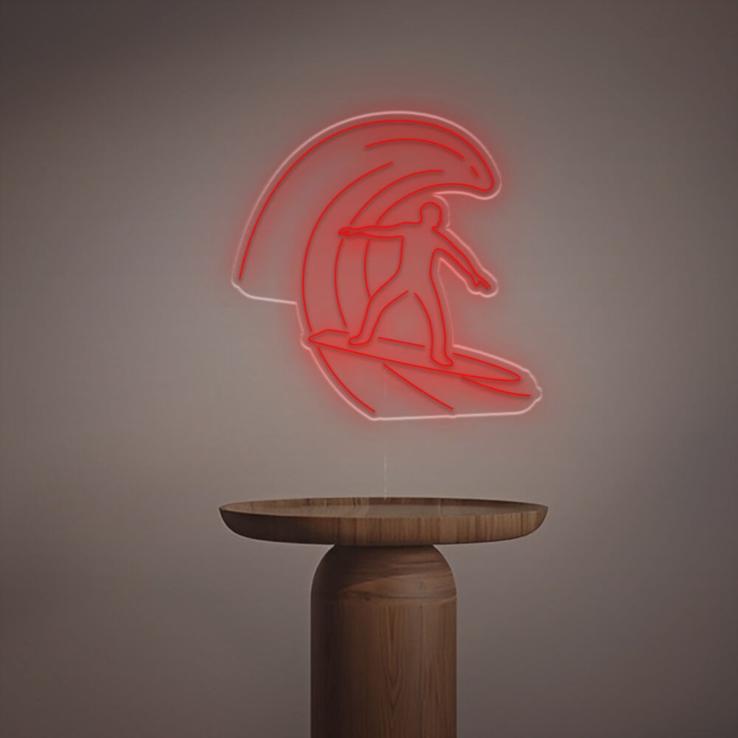 Beach Bar Or Surf Shop Ambiance With The Man Surfing Led Neon Sign | Shineneon