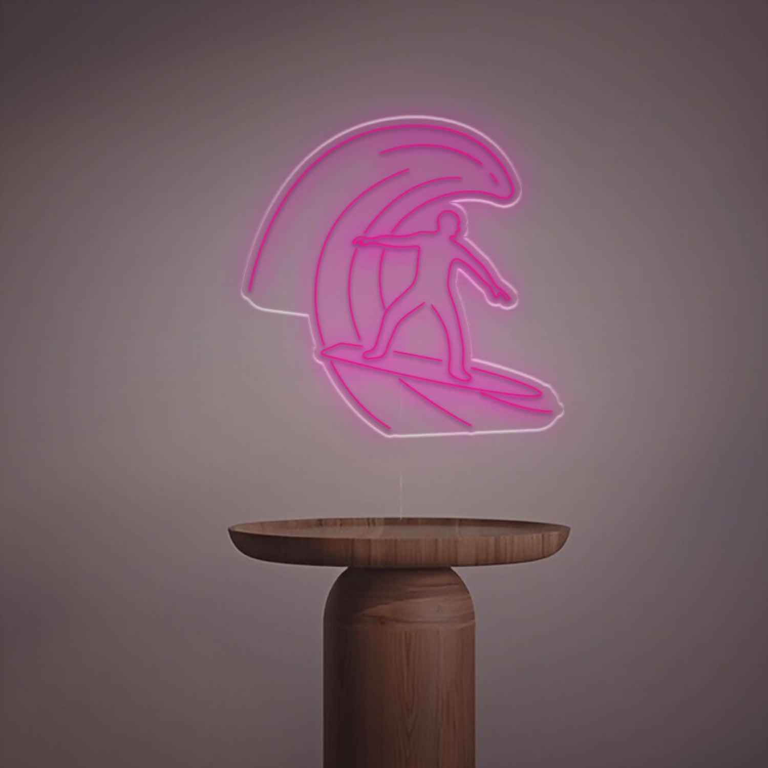 Beach Bar Or Surf Shop Ambiance With The Man Surfing Led Neon Sign | Shineneon