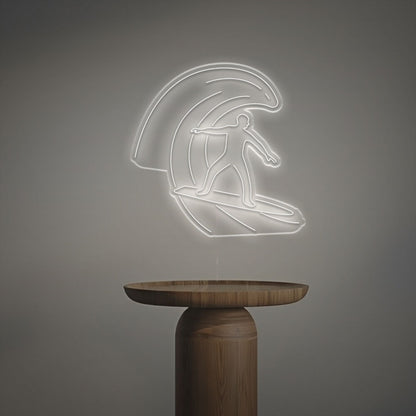 Beach Bar Or Surf Shop Ambiance With The Man Surfing Led Neon Sign | Shineneon