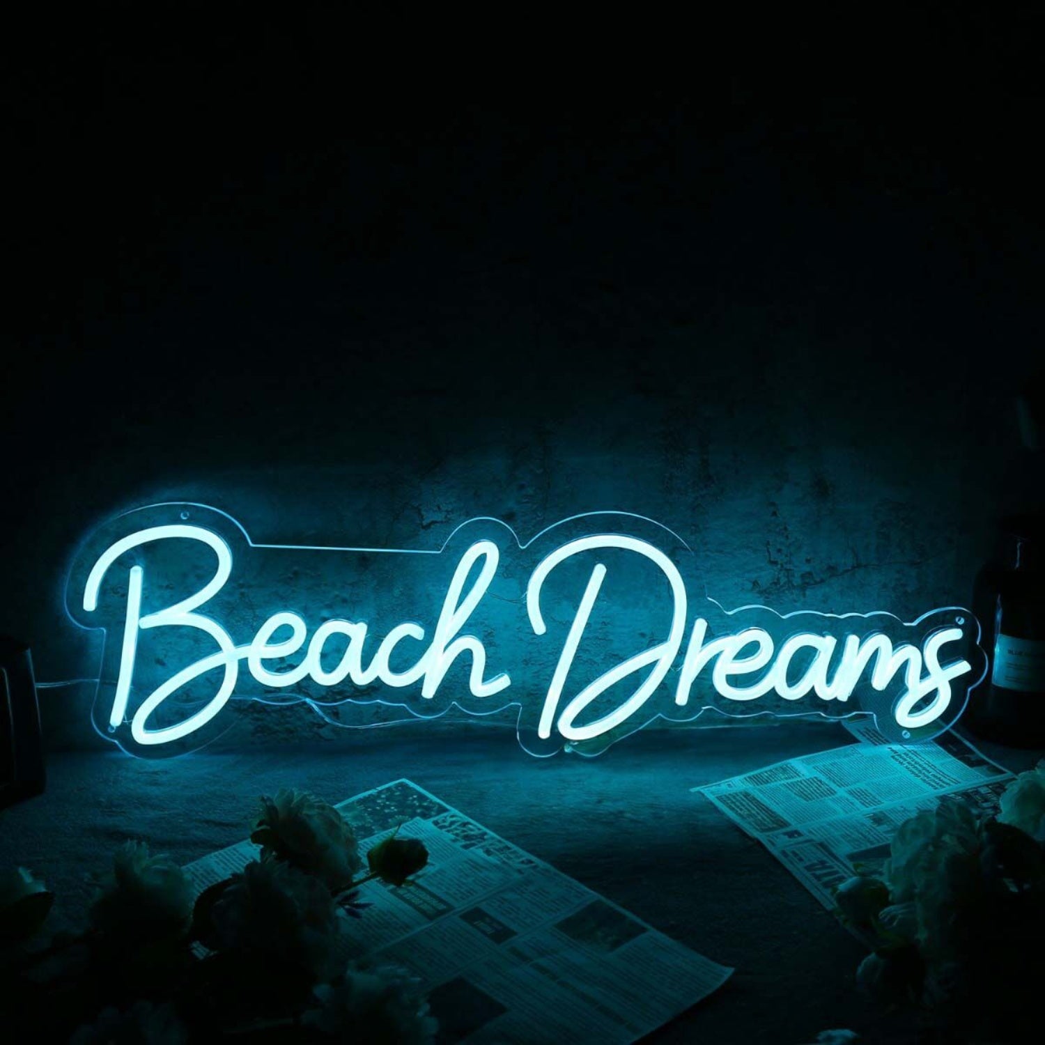 Beach Dreams Blue Led Neon Sign | Shineneon