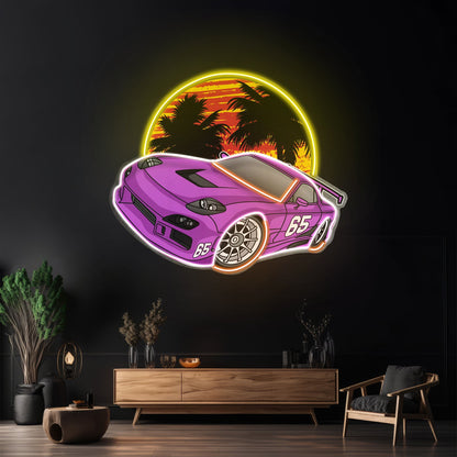 Beach Side Racing Led Neon Sign Light Custom Led Signs - Shineneon
