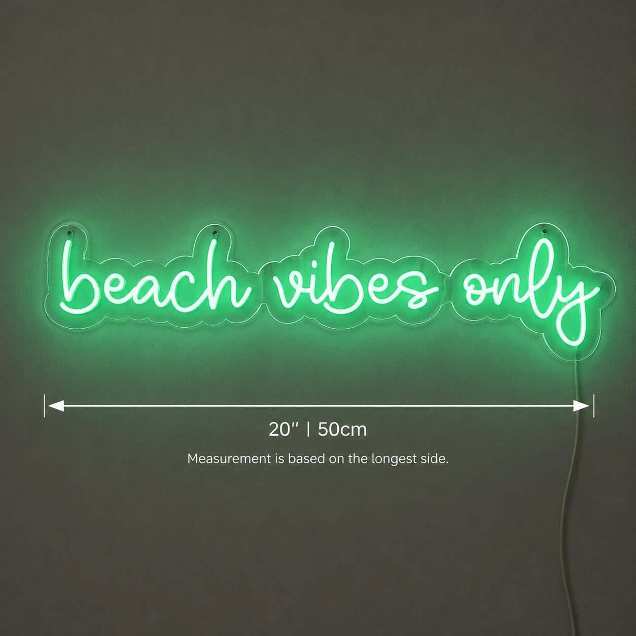 Beach Vibes Only Neon Sign LED Neon Sign size image