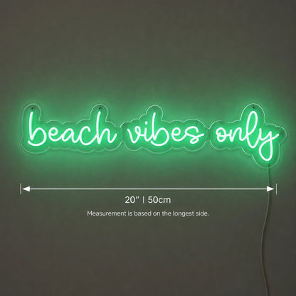 Beach Vibes Only Neon Sign LED Neon Sign size image