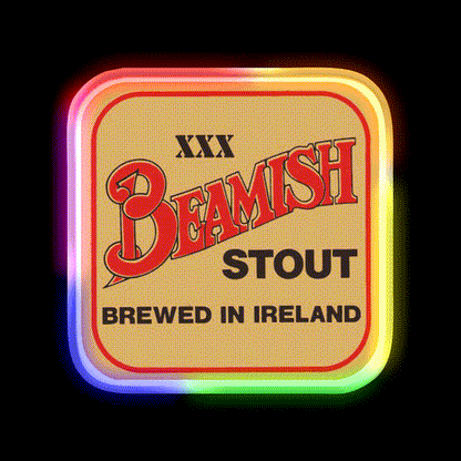 Beamish Irish Stout Beer Bar Decor Led Neon Sign Rgb Color