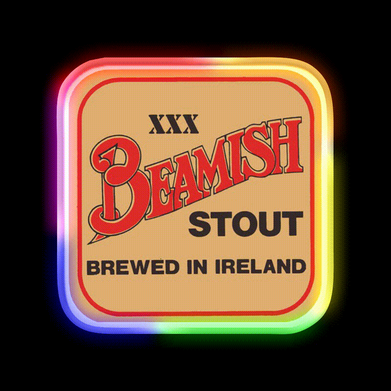 Beamish Irish Stout Beer Bar Decor Led Neon Sign Rgb Color