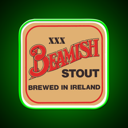 Beamish Irish Stout Beer Bar Decor Led Neon Sign Rgb Color