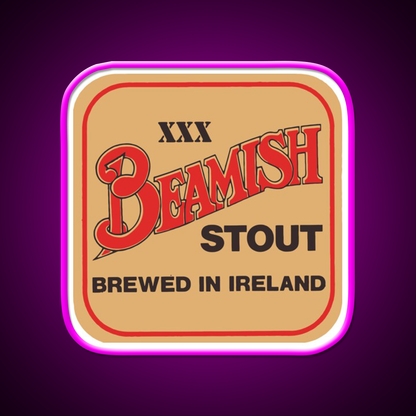 Beamish Irish Stout Beer Bar Decor Led Neon Sign Rgb Color