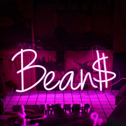Bean Pink Led Neon Sign - Shineneon
