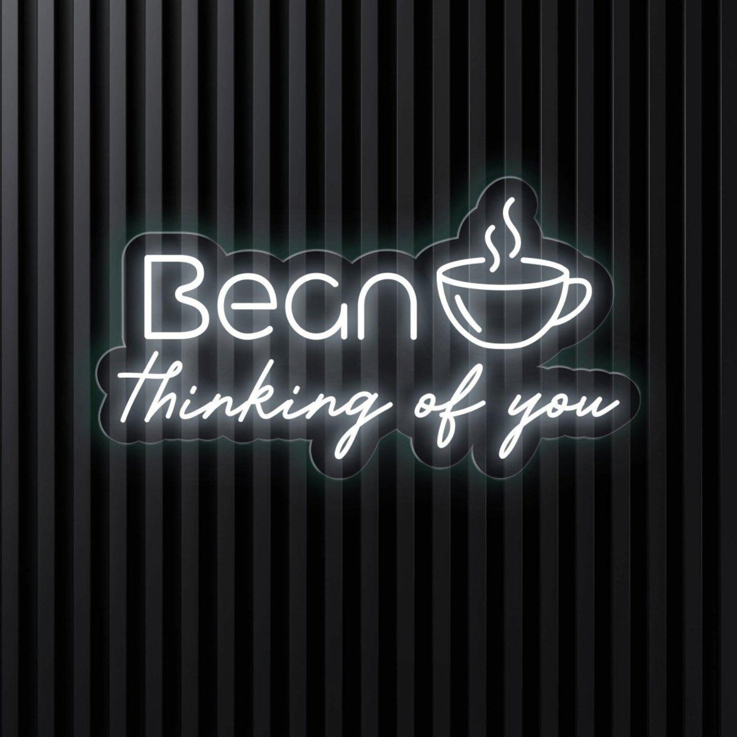 Bean Thinking Of You Coffee Cup Led Neon Sign For Cafe Home Decor | Shineneon