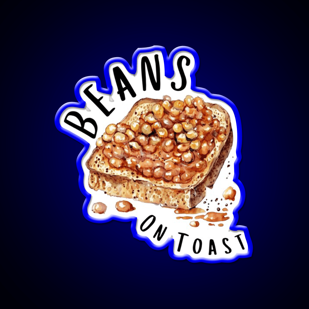 Beans On Toast Baked Beans Classic British Food Snack Food Led Neon Sign Rgb Color - Shineneon